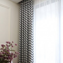Cortinas Opacas De Lujo Con Diseño De Jacquard Y Rayas Onduladas Para Sala De Estar
