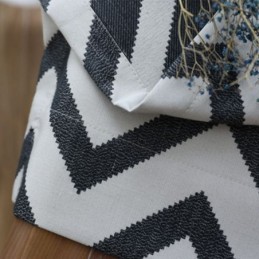 Cortinas Opacas De Lujo Con Diseño De Jacquard Y Rayas Onduladas Para Sala De Estar