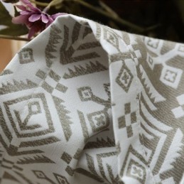 Cortinas Opacas Geométricas De Jacquard De Lujo Para Sala De Estar