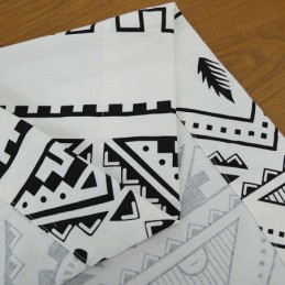 Cortina De Estilo Bohemio Hecha A Medida Con Borlas Geométricas Estampadas Para Dormitorio Y Sala De Estar.