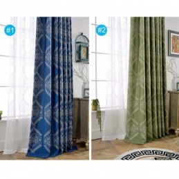 Cortina Opaca Moderna Max Hecha A Medida Con Bordado Geométrico Para Dormitorio