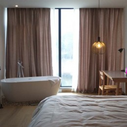 Cortina Japonesa Sencilla, Hecha A Medida, De Chenilla Sólida, Gruesa, Térmica, Para Dormitorio Y Sala De Estar.