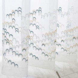 Cortinas Transparentes De Tul Bordado Y Organza Para Sala De Estar Y Dormitorio