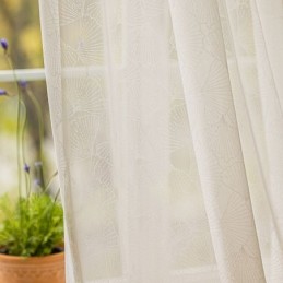 Cortinas Transparentes Blancas Modernas Con Hojas De Tul Para Sala De Estar Y Dormitorio