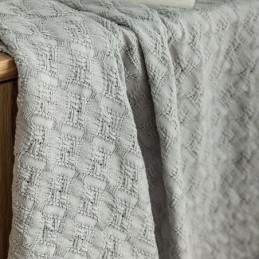 Cortina De Tul A Cuadros Nórdicos Hecha A Medida, Tejido De Urdimbre, Transparente Para Sala De Estar