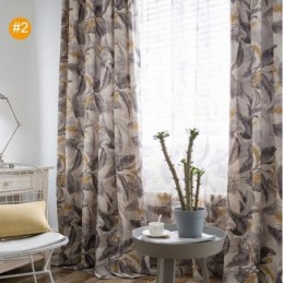 Cortina Rústica Americana Hecha A Medida Para Dormitorio, Tela Ecológica Protectora.