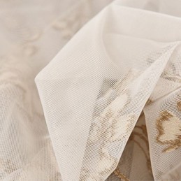 Cortina Decorativa Transparente Hecha A Medida Con Bordado De Plantas De Tul Para Sala De Estar Y Dormitorio.