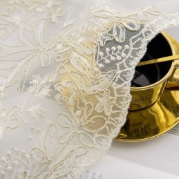 Cortina Decorativa Transparente Hecha A Medida Con Bordado De Plantas De Tul Para Sala De Estar Y Dormitorio.