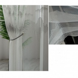 Cortinas Decorativas Transparentes Hechas A Medida, De Tul Bordado, Para Sala De Estar Y Dormitorio.