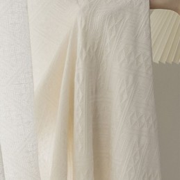 Cortinas Transparentes Modernas Con Patrón Geométrico, Hechas A Medida Para Sala De Estar Y Dormitorio.