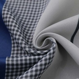 Cortina Opaca Nórdica Hecha A Medida Con Estampado De Rayas Para Dormitorio