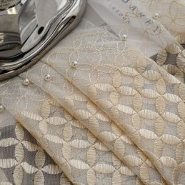 Cortinas De Gasa Bordadas Nórdicas Transparentes Para Sala De Estar Y Dormitorio