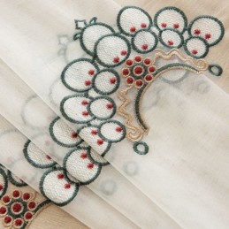 Cortinas De Tul Transparente Bordadas, Elegantes Cortinas Para Sala De Estar