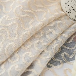 Cortinas De Tul Transparente Bordadas Para Sala De Estar