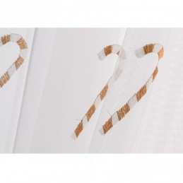 Cortina Decorativa Transparente Hecha A Medida, Cortinas De Tul Bordadas Con Diseño De Caramelo Para Dormitorio