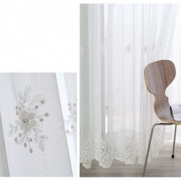 Cortina Opaca Bordada, Hecha A Medida, De Lujo, Estilo Europeo, Con Aislamiento Térmico Para Sala De Estar.