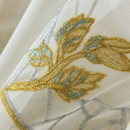 Cortinas De Tul Transparente Bordadas Con Mariposas, Cortinas De Gasa Hechas A Medida Para Sala De Estar