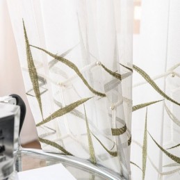 Cortinas Transparentes Bordadas Europeas, Hechas A Medida, De Tul De Lujo, Para Sala De Estar.