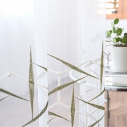 Cortinas Transparentes Bordadas Europeas, Hechas A Medida, De Tul De Lujo, Para Sala De Estar.