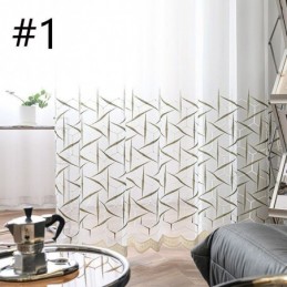 Cortinas Transparentes Bordadas Europeas, Hechas A Medida, De Tul De Lujo, Para Sala De Estar.