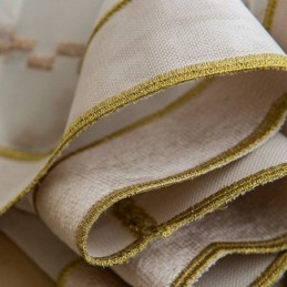 Cortina Transparente Blanca De Lujo Hecha A Medida, Cortina Bordada De Tul De Alta Calidad