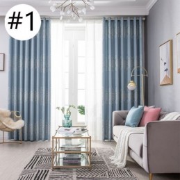 Cortina Opaca Moderna Hecha A Medida, Cortina Jacquard Para Sala De Estar Y Dormitorio