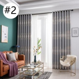 Cortina Opaca Moderna Hecha A Medida, Cortina Jacquard Para Sala De Estar Y Dormitorio