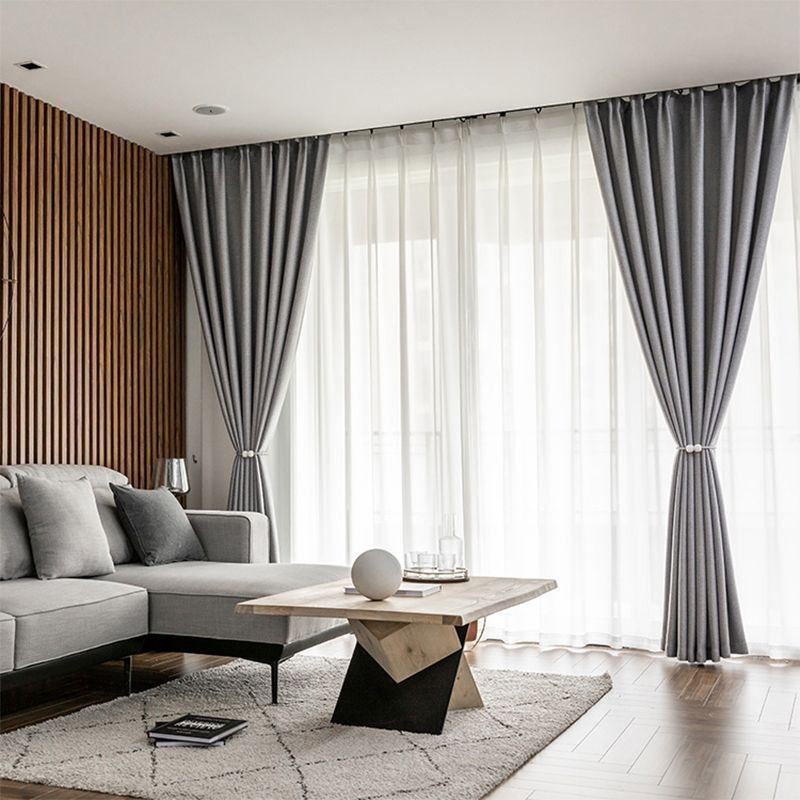 Cortina Opaca De Color Sólido, Hecha A Medida, Moderna, Para Dormitorio Y Sala De Estar.