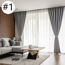 Cortina Opaca De Color Sólido, Hecha A Medida, Moderna, Para Dormitorio Y Sala De Estar.