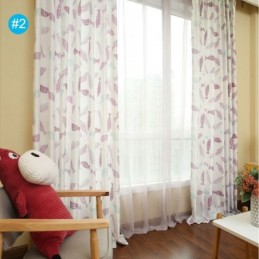 Cortina Semiopaca Hecha A Medida Con Estampado De Peces Para Habitación Infantil.