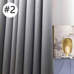 Cortinas Opacas De Jacquard Con Tiras Verticales Para Sala De Estar