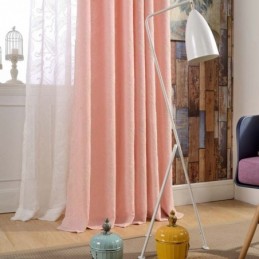 Cortina Semiopaca Vintage Hecha A Medida, Cortina Bordada De Lujo Para Sala De Estar