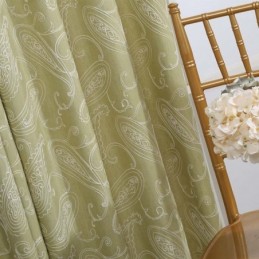 Cortina Semiopaca Vintage Hecha A Medida, Cortina Bordada De Lujo Para Sala De Estar