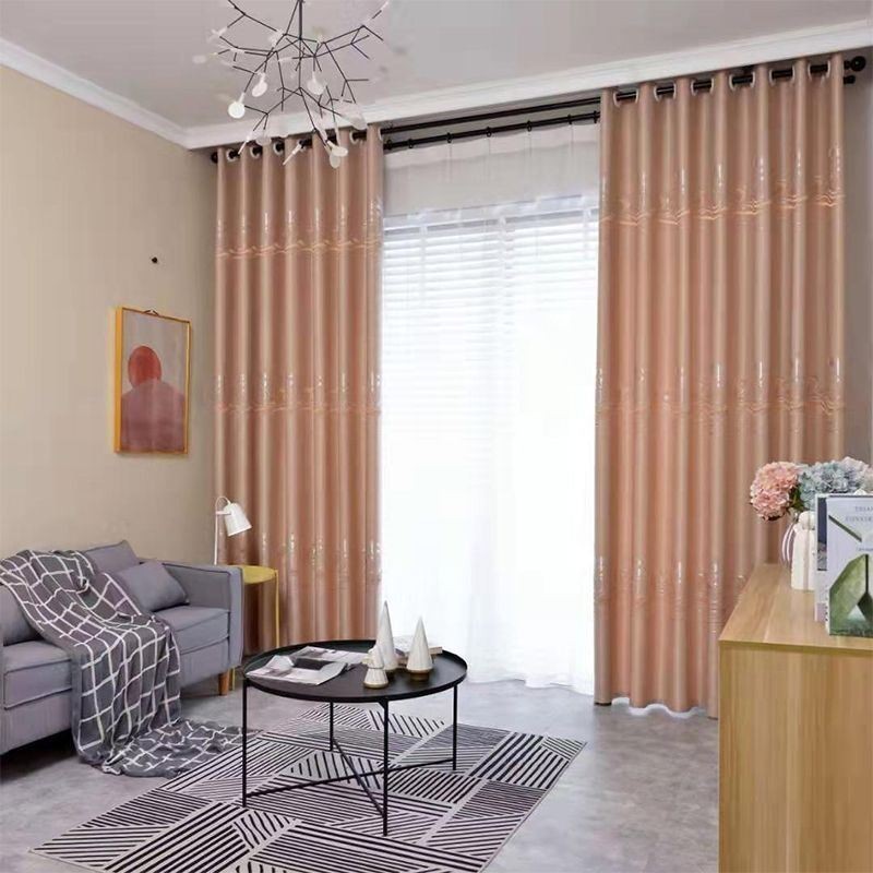 Cortina Opaca Moderna De Lujo, Hecha A Medida, Con Diseño Ondulado Para Sala De Estar.