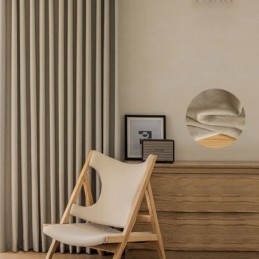 Cortinas Nórdicas Opacas De Color Liso Para Sala De Estar