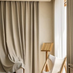 Cortinas Nórdicas Opacas De Color Liso Para Sala De Estar