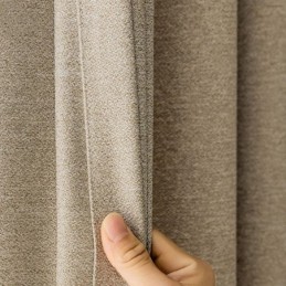 Cortinas Nórdicas Opacas De Color Liso Para Sala De Estar