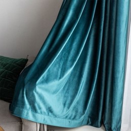 Cortina De Estilo Nórdico Hecha A Medida, De Franela Sólida Para Sala De Estar Y Hotel.