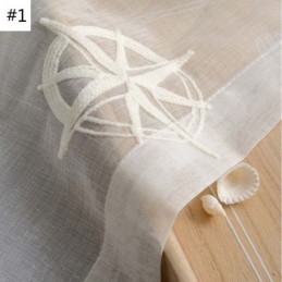 Cortina Transparente Moderna Hecha A Medida, Transpirable, Con Bordado De Estrellas Para Sala De Estar.
