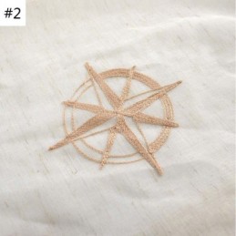 Cortina Transparente Moderna Hecha A Medida, Transpirable, Con Bordado De Estrellas Para Sala De Estar.