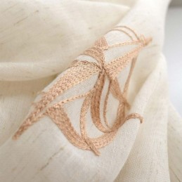 Cortina Transparente Moderna Hecha A Medida, Transpirable, Con Bordado De Estrellas Para Sala De Estar.