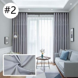 Cortinas De Satén Jacquard Con Estampado De Árboles De Estilo Nórdico Para Sala De Estar Y Dormitorio