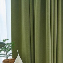 Cortinas Geométricas De Lujo Modernas Con Relieve Opaco Para Dormitorio