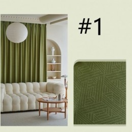 Cortinas Geométricas De Lujo Modernas Con Relieve Opaco Para Dormitorio