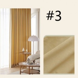 Cortinas Geométricas De Lujo Modernas Con Relieve Opaco Para Dormitorio