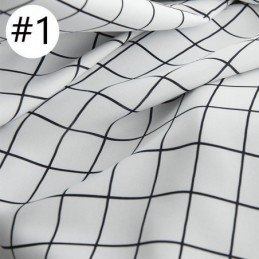 Cortina Opaca A Cuadros, Hecha A Medida, Con Diseño Geométrico Para Dormitorio Y Sala De Estar.