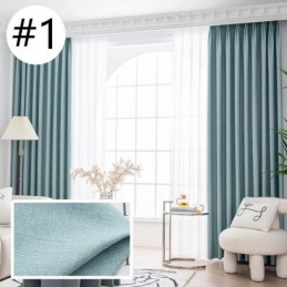 Cortina Moderna De Color Sólido, Hecha A Medida, Opaca, Para Sala De Estar.