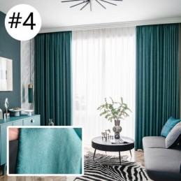 Cortinas Opacas Modernas De Color Sólido, Hechas A Medida, Para Sala De Estar.