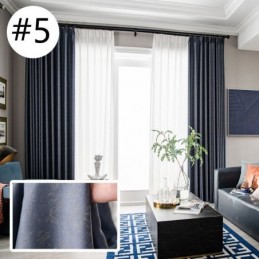 Cortinas Opacas Modernas De Color Sólido, Hechas A Medida, Para Sala De Estar.