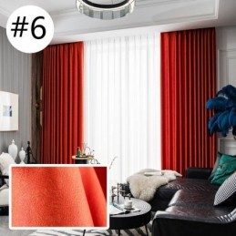 Cortinas Opacas Modernas De Color Sólido, Hechas A Medida, Para Sala De Estar.